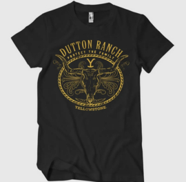 Yellowstone Dutton Ranch T-Shirt Zwart