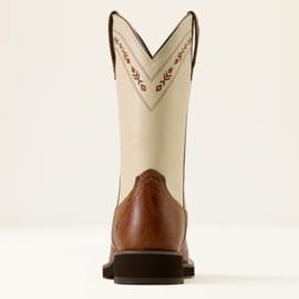Ariat Kearney Round Toe Brown/Cream Ladies Western Boots