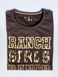Ranchgirls t-shirt "Ranch" Chocolate