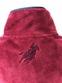 Ranchgirls Pro Shield -Fleece Sweater "ROSANNE" raspberry | carbon grey