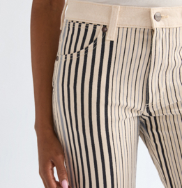 Wrangler Jeans Flare  Multi Blue Stripe - Length 34"