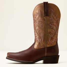 Ariat Round Up Narrow Cutter Toe Espresso Ladies Western Boots