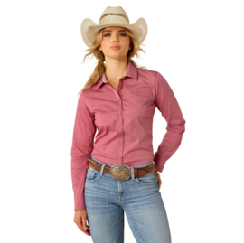 Ariat Kirby Stretch Shirt Wrinkle Resistant Rose Wine