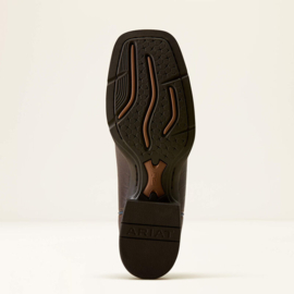 Ariat Round Up Holly Choco Croc Print Wide Square Toe Ladies Boots