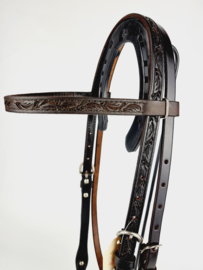 Headstall Billy Cook leaf tooling