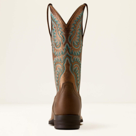 Ariat Cattle Caite Mocha Dust Wide Square Toe Ladies Western Boots