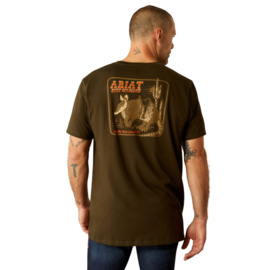 Ariat Armadillo Half Shell T-Shirt Dark Olive