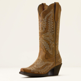 Ariat Round Up Collins Brown Bomber D Toe Ladies Western Boots
