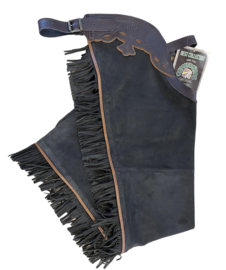 Chaps Suede with fringes, Dark Brown Commancheros