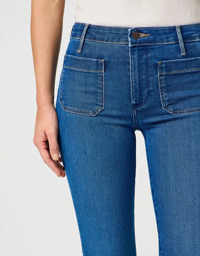 Wrangler Jeans Flare Serene Storm - Lengte 34"