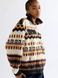 Wrangler Relaxed Sherpa Tucker Jacket Fun Fairisle