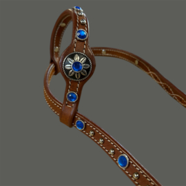 Showhoofdstel One Ear Royal Blue