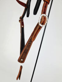 Headstall 2-ear Crocco Brown