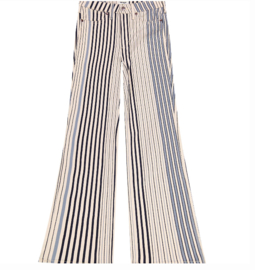 Wrangler Jeans Flare  Multi Blue Stripe - Length 34"