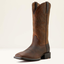 Ariat Sport Rustler Wide Square Toe Hippo Print Mens Boots
