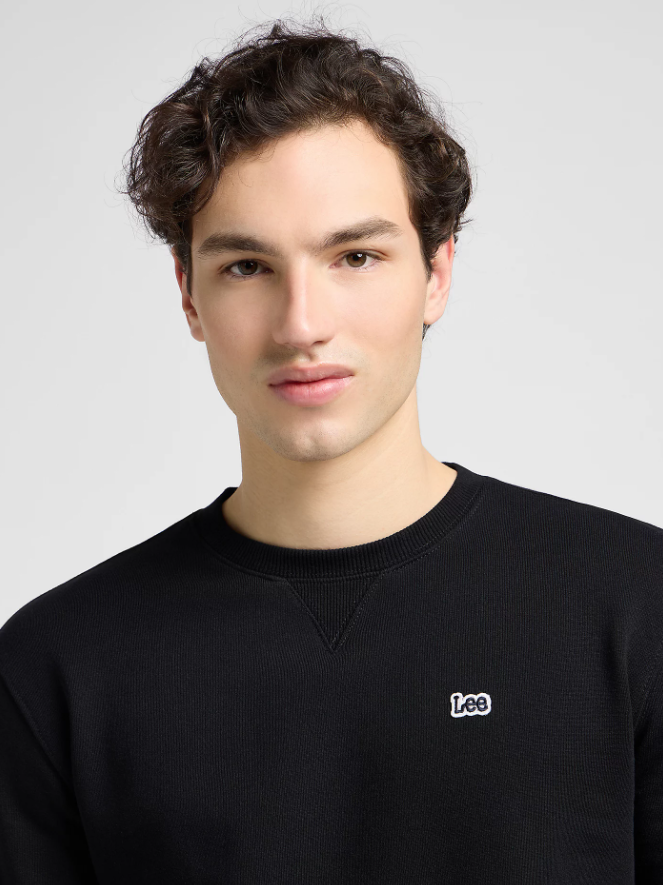 Lee Plain Crew Sweatshirt Black