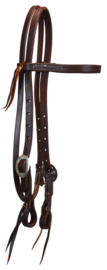 Trainingsheadstall Oiled Harness Leather Double Stainless Buckle Browband