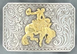 Nocona Bronc Gold Buckle