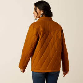 Grizzly Quilted Barn Jacket Chesnut