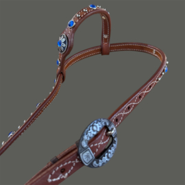 Showhoofdstel One Ear Royal Blue