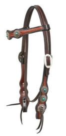 Headstall Browband with Navajo Conchos