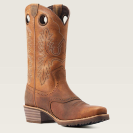 Ariat Hybrid Roughstock Square Toe Mens Western Boots Sorrel Crunch