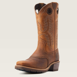 Ariat Hybrid Roughstock Square Toe Mens Western Boots Sorrel Crunch