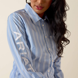 Ariat Team Kirby Stretch Western Shirt Ashleigh Blue Stripe