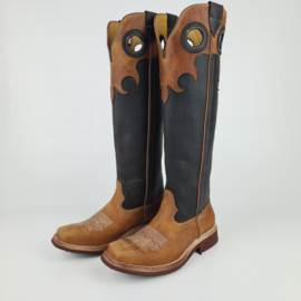 Hanton Cavalier High Boots Black-Camel