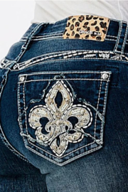 Grace in LA Fleur De Lis BOOTCUT (Easy Fit)