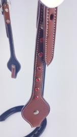 Headstall With Red Rhinestones