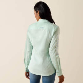 Ariat Team Kirby Stretch Western Shirt Dusty Aqua
