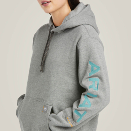 Ariat Rebar Graphic Ladies Hoodie Heather Grey