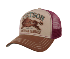 Stetson Trucker Cap Great Plains Brown/Wine