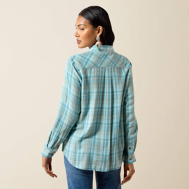 Ariat Billie Jean Western Shirt Adriatic Plaid