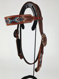 Headstall Browband Aztec Beads