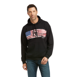 Ariat Basic Hoodie Sweatshirt USA Flag