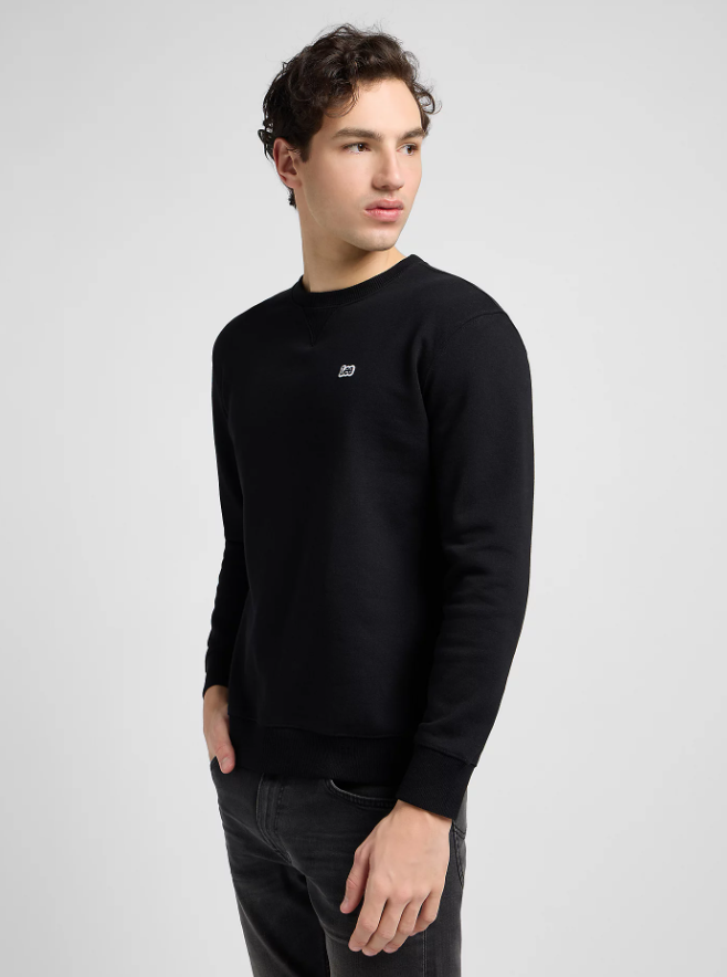 Lee Plain Crew Sweatshirt Black