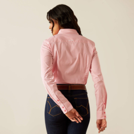 Ariat Kirby Stretch Shirt Wrinkle Resistant Camellia Rose Stripe