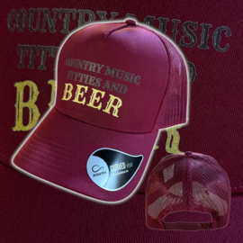 Cap Country Music Titties and Beer Burgundy