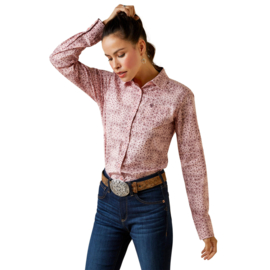 Ariat Kirby Stretch Shirt Wrinkle Resist Coral Blush