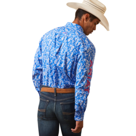 Ariat Team Seven Fitted Shirt Blue