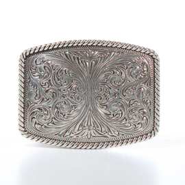 Nocona Rectangle Twisted Floral Buckle