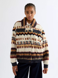 Wrangler Relaxed Sherpa Tucker Jacket Fun Fairisle