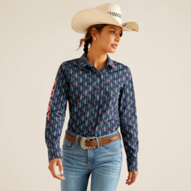 Ariat Team Kirby Stretch Shirt Wrinkle Resistant Backwoods Ikat