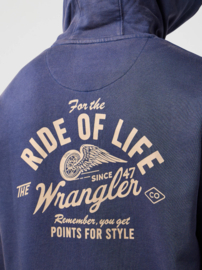 Wrangler Americana Hoodie Navy