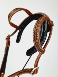 Headstall 2-ear Crocco Brown