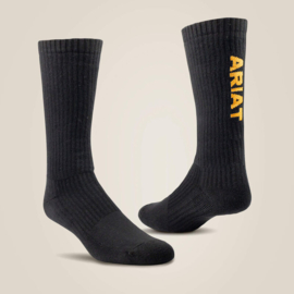 Ariat Premium Ringspun Cotton Mid Calf Work Sock 3 Pair Pack