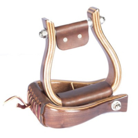 Stirrups Walnut 2" flatbottom