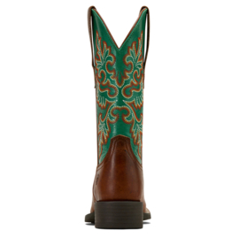 Ariat Round Up Wide Square Toe Ladies Western Boots Arizona Brown
